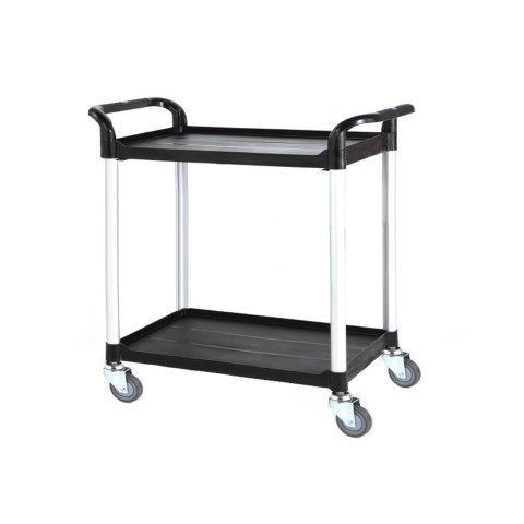 EASYROLL LARGE TWO TIER PLASTIC TROLLEY 